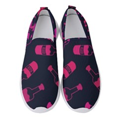 Wine Wine Bottles Background Graphic Women s Slip On Sneakers by Ravend