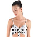 Polka Dot  Svg Woven Tie Front Bralet View1