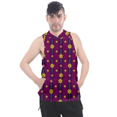 Purple Background Graphic Decor Backdrop Design Art Men s Sleeveless Hoodie by Ravend