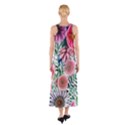 Captivating And Celestial Watercolor Flowers Sleeveless Maxi Dress View2