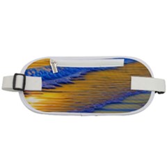 Waves Of Gold Rounded Waist Pouch by GardenOfOphir