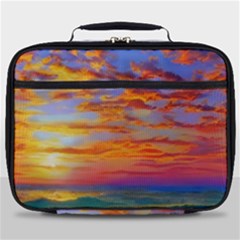 Summer Sunset Full Print Lunch Bag by GardenOfOphir