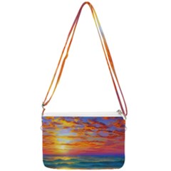 Summer Sunset Double Gusset Crossbody Bag by GardenOfOphir