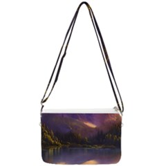 Colored Hues Sunset Double Gusset Crossbody Bag by GardenOfOphir