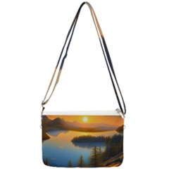 Distant Sunset Double Gusset Crossbody Bag by GardenOfOphir