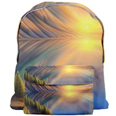 Remarkable Lake Sunset Giant Full Print Backpack by GardenOfOphir