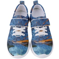 Majestic Lake Landscape Women s Velcro Strap Shoes by GardenOfOphir