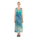 Pastel Ocean Waves Sleeveless Maxi Dress View1