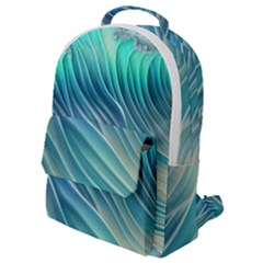 Pastel Ocean Waves Flap Pocket Backpack (small) by GardenOfOphir