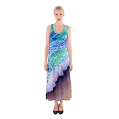 Blue Wave Ii Sleeveless Maxi Dress by GardenOfOphir