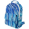 Nature Ocean Waves Flap Pocket Backpack (Small) View1