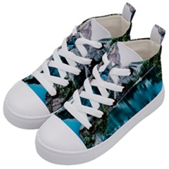 Lake Kids  Mid-top Canvas Sneakers by artworkshop