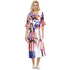 Fernando Torres Wallpaper Double Cuff Midi Dress by artworkshop