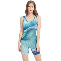 Pastel Sea Waves Women s Wrestling Singlet by GardenOfOphir