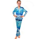 Nature s Beauty; Ocean Waves Kid s Satin Long Sleeve Pajamas Set View1