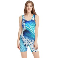 Blue Water Reflections Women s Wrestling Singlet by GardenOfOphir