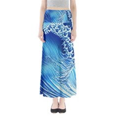 Wave Beach Iii Full Length Maxi Skirt by GardenOfOphir