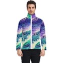 Pastel Hues Ocean Waves Men s Bomber Jacket View1