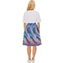 Abstract Pastel Ocean Waves Classic Short Skirt View4