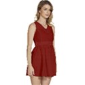 Barn Red	 - 	Sleeveless High Waist Mini Dress View3