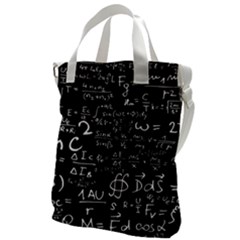 E=mc2 Text Science Albert Einstein Formula Mathematics Physics Canvas Messenger Bag by Jancukart