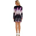 Firework Long Sleeve Deep V Mini Dress  View4