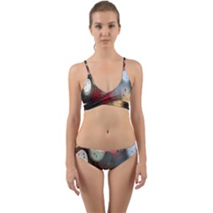 Rain On Window Wrap Around Bikini Set by artworkshop