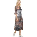 Breathe in Nature Background Double Cuff Midi Dress View3