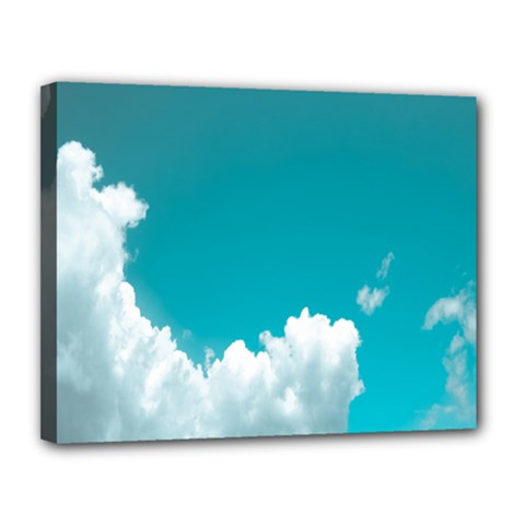 Clouds Hd Wallpaper Canvas 14  X 11  (stretched) by artworkshop