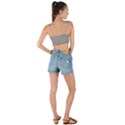 Drizzle Grey	 - 	Woven Tie Front Bralet View2