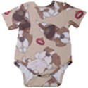 Beagel150dpi Patternbeagle8x8cm Baby Short Sleeve Bodysuit View1