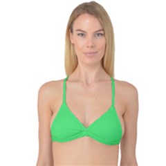 Algae Green	 - 	reversible Tri Bikini Top by ColorfulSwimWear