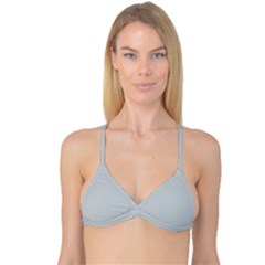 Glacier Grey	 - 	reversible Tri Bikini Top by ColorfulSwimWear