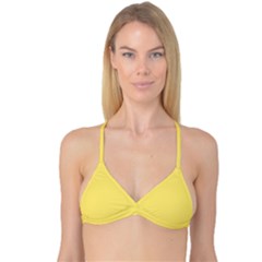 Blonde Yellow	 - 	reversible Tri Bikini Top by ColorfulSwimWear