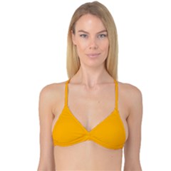 China Yellow	 - 	reversible Tri Bikini Top by ColorfulSwimWear