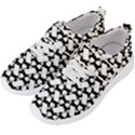 Playful Pups Black and White Pattern Men s Velcro Strap Shoes View2