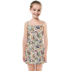 Wallpaper Floral Pattern Floral Wallpaper Background Kids  Summer Sun Dress by Ravend