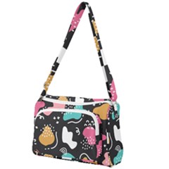 Art Patterns Design Wallpaper Background Print Front Pocket Crossbody Bag by Ravend