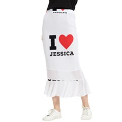 I Love Jessica Maxi Fishtail Chiffon Skirt by ilovewhateva