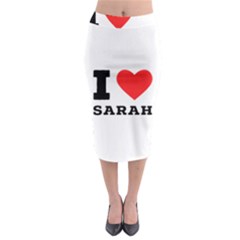 I Love Sarah Midi Pencil Skirt by ilovewhateva