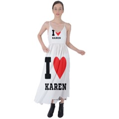 I Love Karen Tie Back Maxi Dress by ilovewhateva