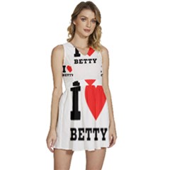 I Love Betty Sleeveless High Waist Mini Dress by ilovewhateva