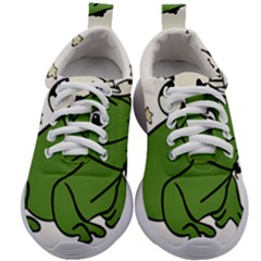 Frog With A Cowboy Hat Kids Athletic Shoes by Teevova