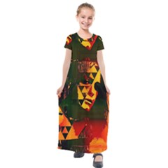 Counting Coup Kids  Short Sleeve Maxi Dress by MRNStudios