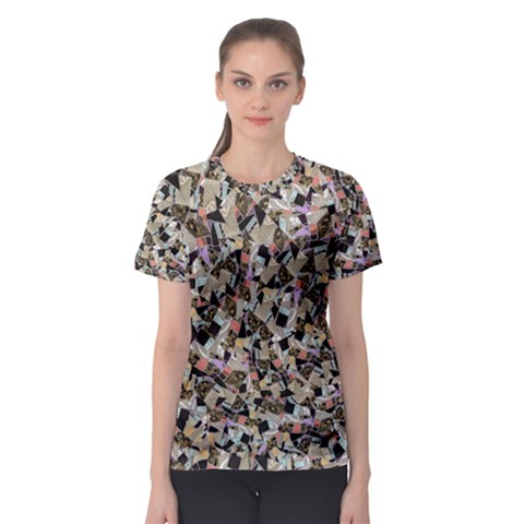 Mystic Geometry Abstract Print Women s Sport Mesh Tee by dflcprintsclothing