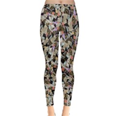 Mystic Geometry Abstract Print Inside Out Leggings by dflcprintsclothing