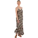 Mystic Geometry Abstract Print Cami Maxi Ruffle Chiffon Dress View1