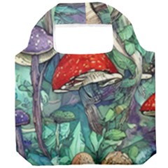 Necromancy Mushroom Foldable Grocery Recycle Bag by GardenOfOphir