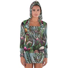 Craft Mushroom Long Sleeve Hooded T-shirt by GardenOfOphir