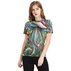 Craft Mushroom Women s Short Sleeve Rash Guard by GardenOfOphir